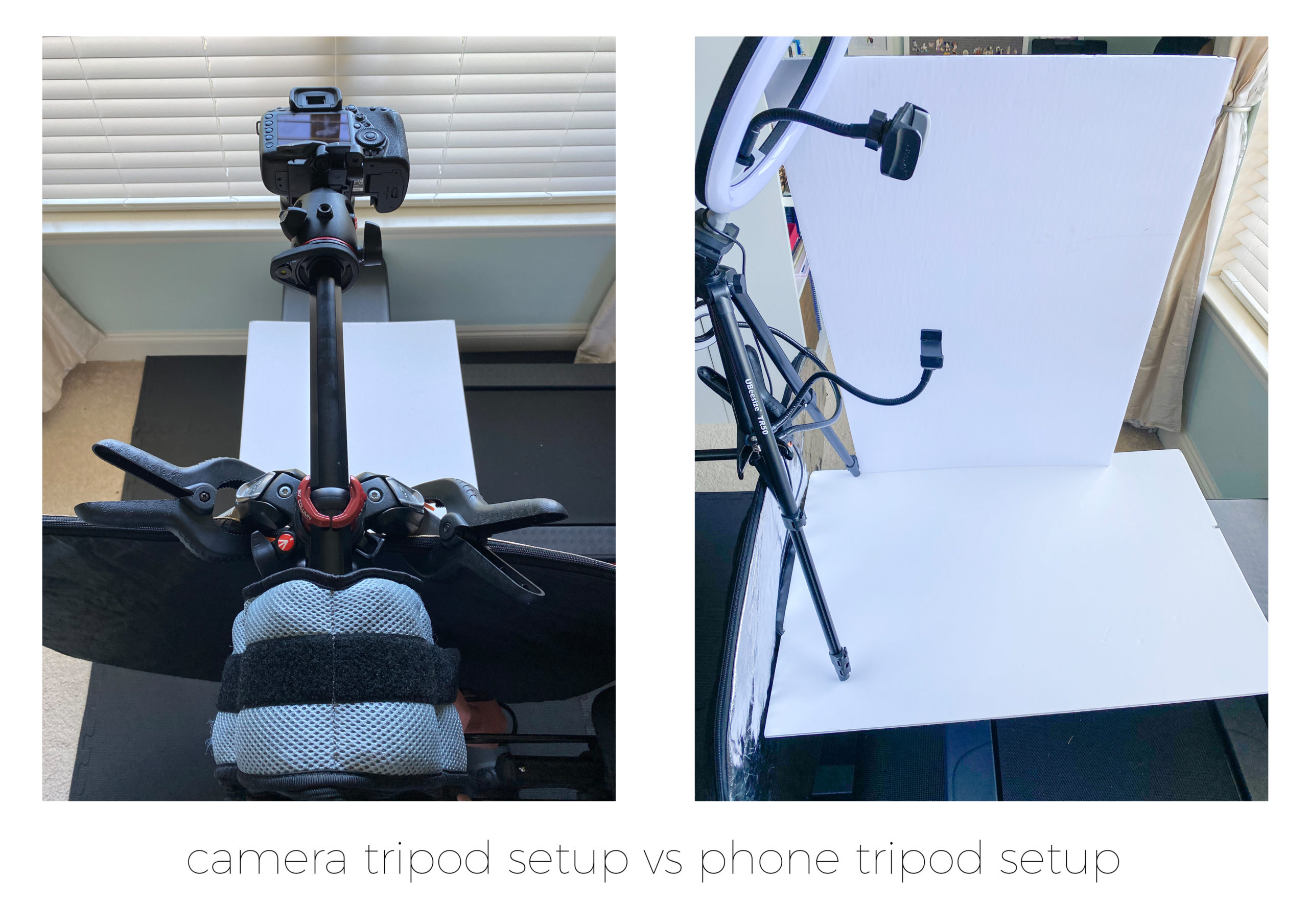 camera tripod vs smartphone tripod